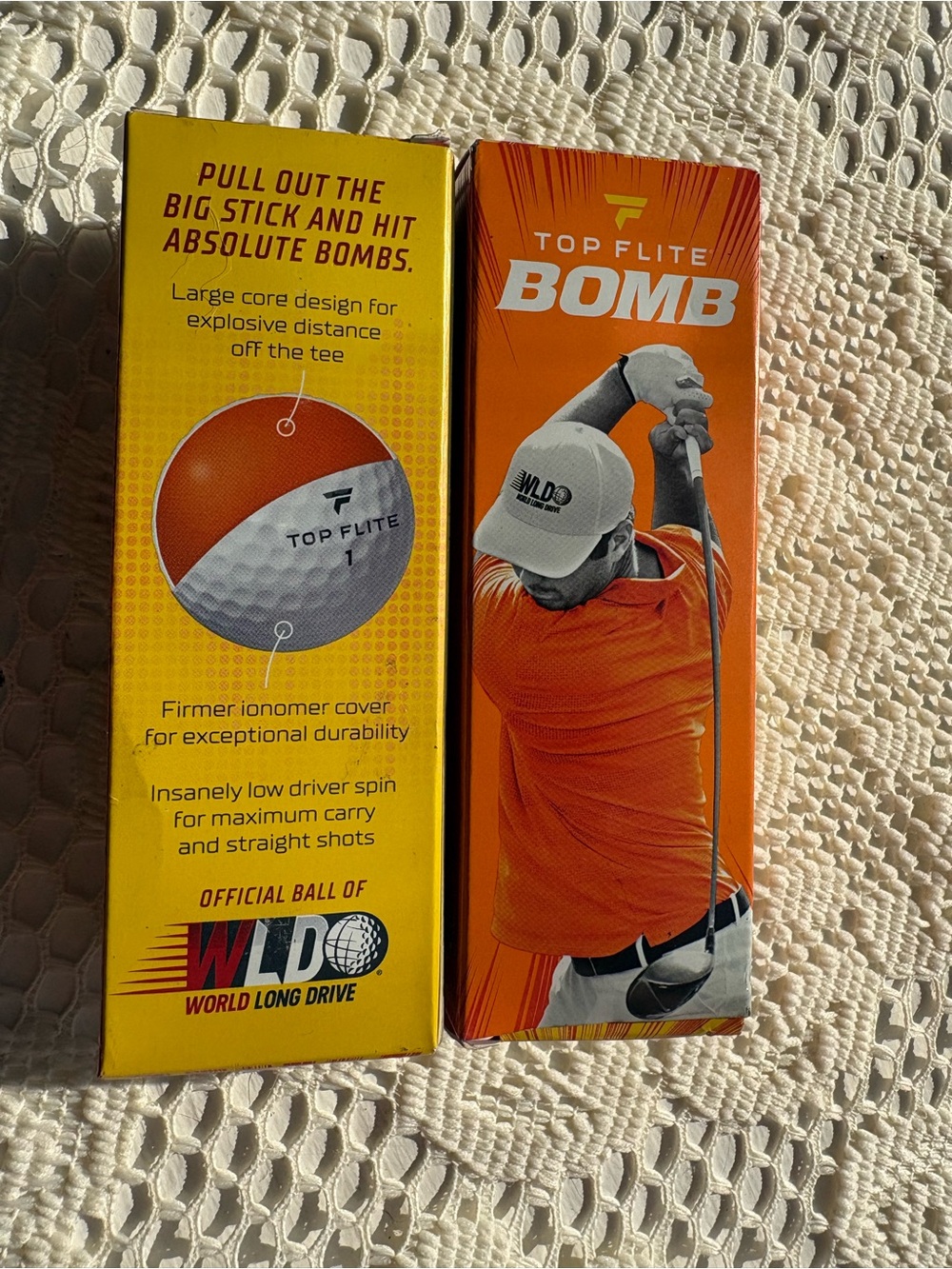 Top Flite Bomb Golf Balls - Orange